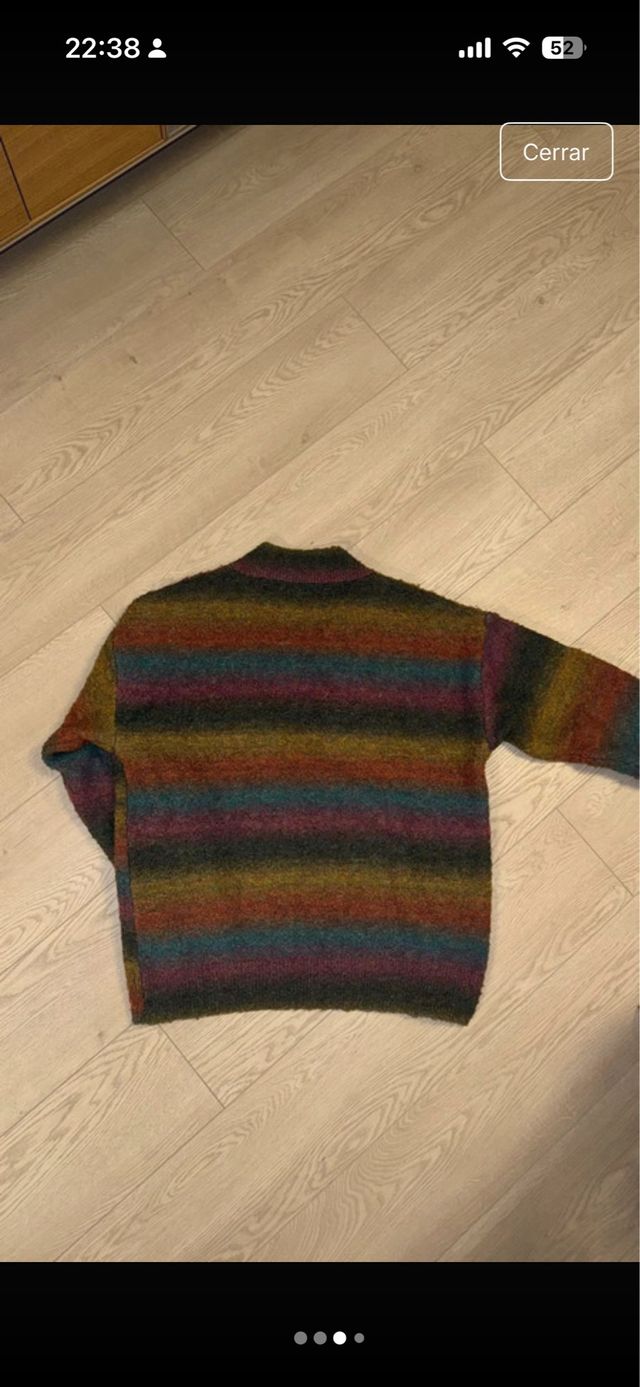 Jersey pico rayas multicolor