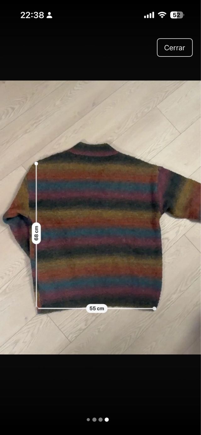 Jersey pico rayas multicolor