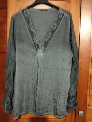 Blusa Lencera Tie Dye Manga Larga