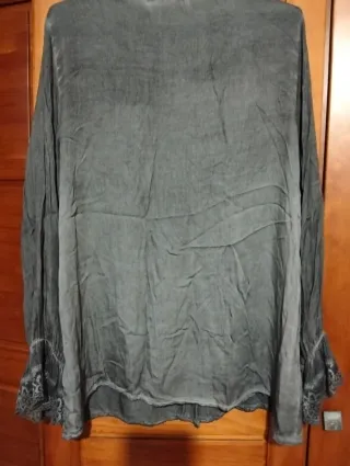 Blusa Lencera Tie Dye Manga Larga