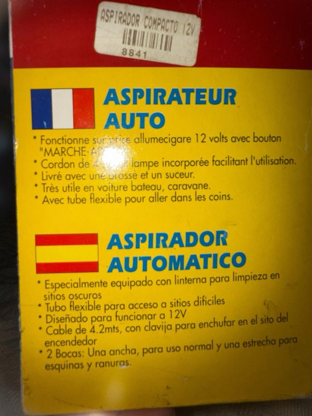 Aspirador Coche 12V
