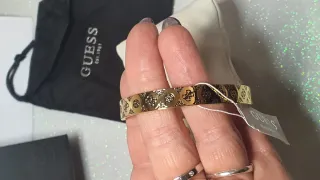 Bracciale Guess oro con logo