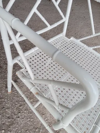 Poltrona in metallo Chippendale