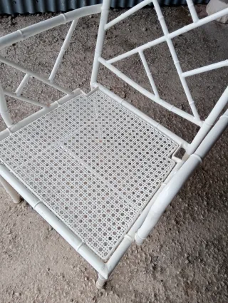 Poltrona in metallo Chippendale