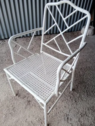 Poltrona in metallo Chippendale