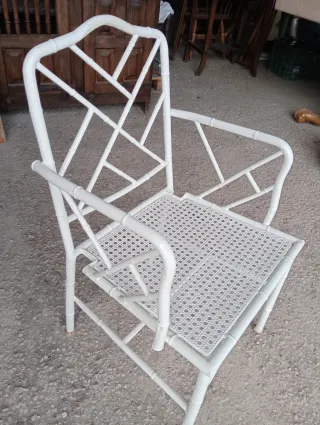 Poltrona in metallo Chippendale