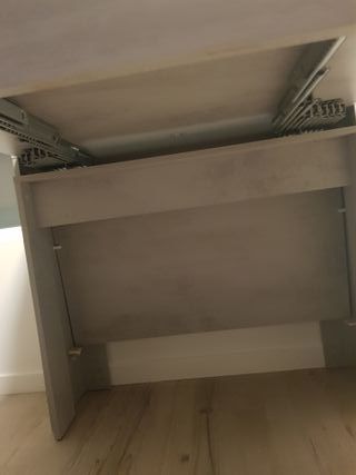 Mesa comedor extensible gris