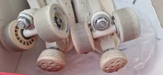 Patines de patinaje artístico blancos