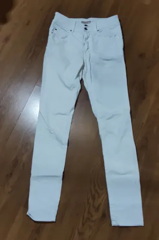 Pantalón pitillo Salsa blanco talla 38