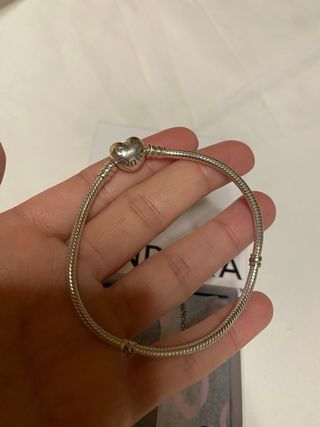 Pulsera Pandora Plata Corazón