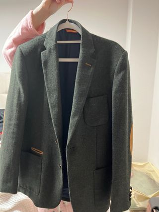 Americana española verde y marrón