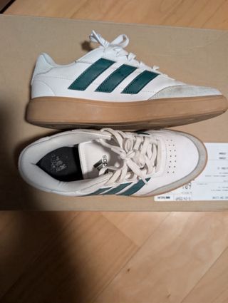 Tenis Adidas Hombre Blancos y Verdes