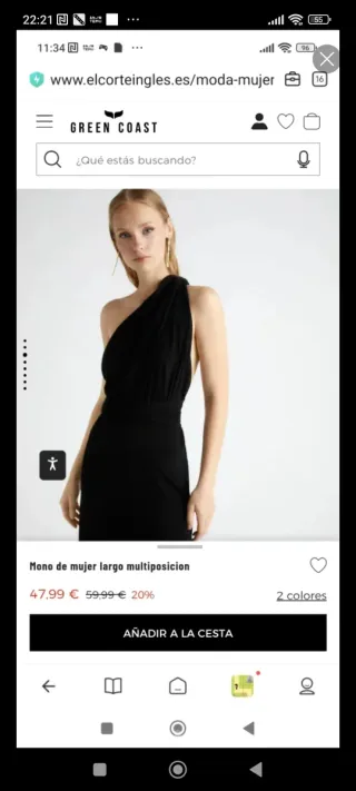 Mono de fiesta negro