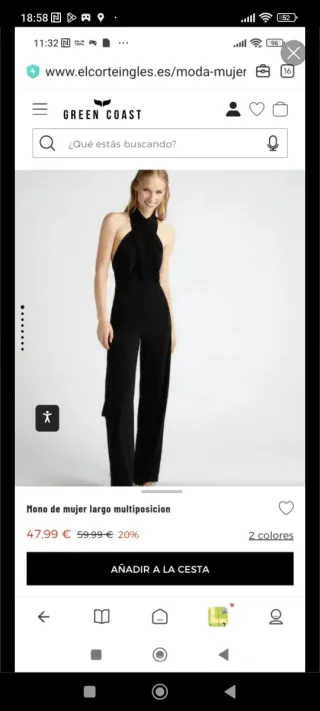 Mono de fiesta negro