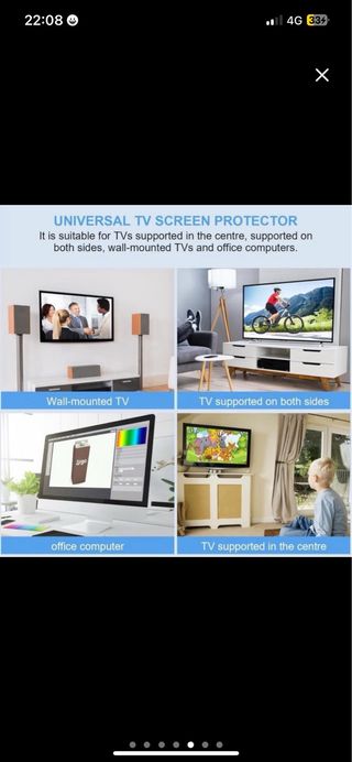 NUEVO Protector Pantalla TV Acrílico 32