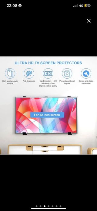 NUEVO Protector Pantalla TV Acrílico 32