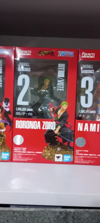 Tris Statue Nami Zoro e luffy One Piece Figuarts