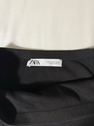 Top Zara Negro Hombros Descubiertos
