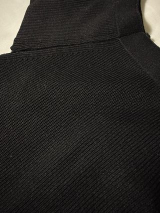 Top Zara Negro Hombros Descubiertos