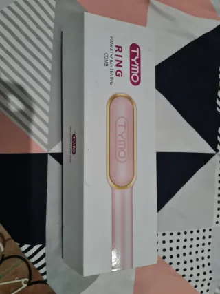 Tymo Ring Plancha de Pelo Rosa y Dorada