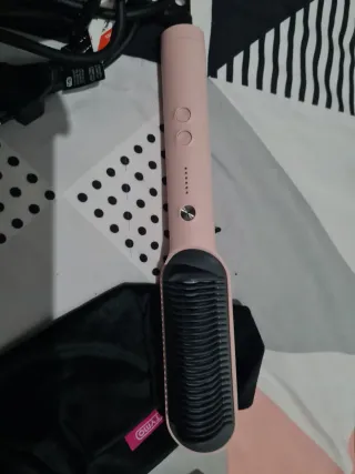 Tymo Ring Plancha de Pelo Rosa y Dorada