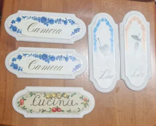 Scritte per porte Camera Cucina Lui Lei