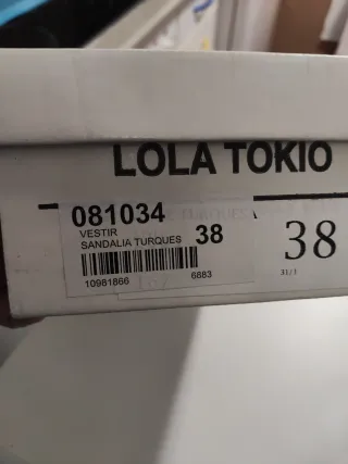 Sandalias Azuk turquesa n° 38. Una sola puesta