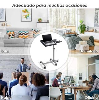 Mesa portátil para portátil con ruedas