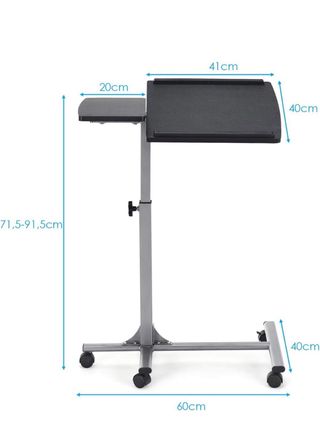 Mesa portátil para portátil con ruedas