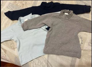 Set 3 maglie neonato collo alto