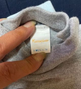 Set 3 maglie neonato collo alto