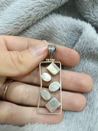 Colgante Plata y coral