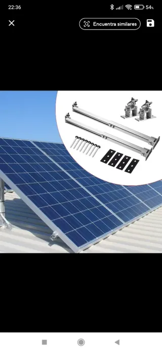 Soporte regulable para placa solar