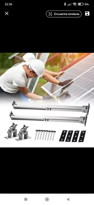 Soporte regulable para placa solar