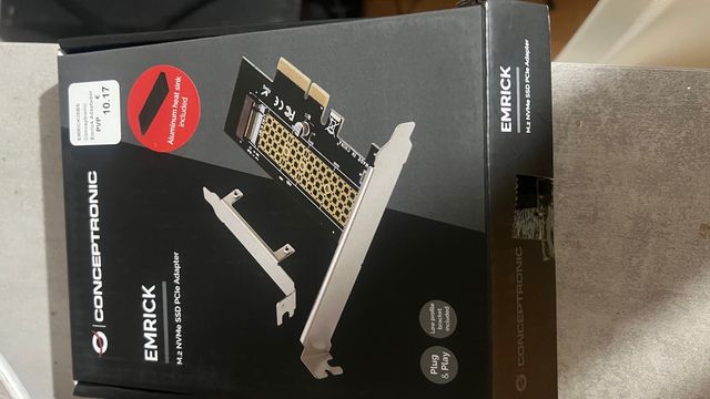 Conceptronic Emrick M.2 NVMe SSD PCIe Adapter
