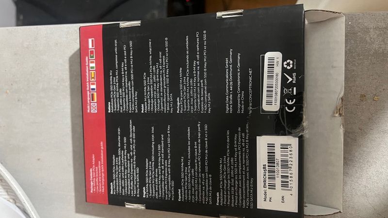 Conceptronic Emrick M.2 NVMe SSD PCIe Adapter afbeelding 3