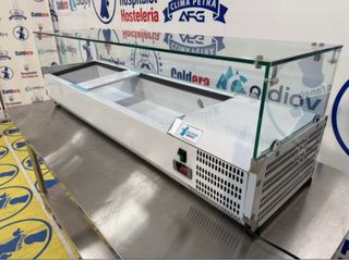 VITRINA DE ENSALADAS INOXIDABLE DE 1,40m