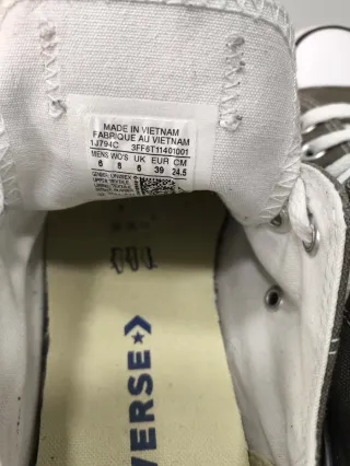 Converse All Star Gris Talla 39