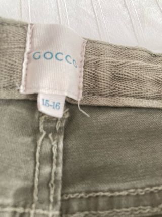 Pantalón Gocco verde militar niña Talla 15/16 años