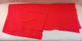 Fular Promod rojo con flecos