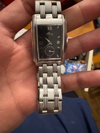 Reloj Lotus Mujer Negro/Plata Como Nuevo