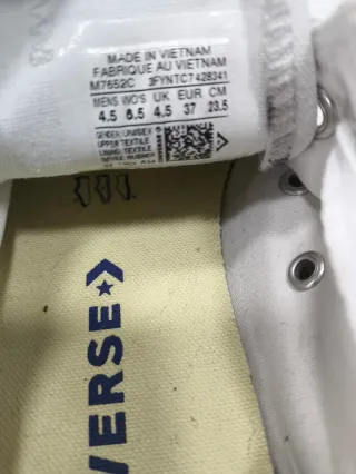 Converse Blancas Talla 37