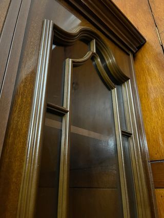 Mueble de salón TV madera y cristal