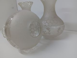 Lote 3 tulipas clásicas con decoración relieve