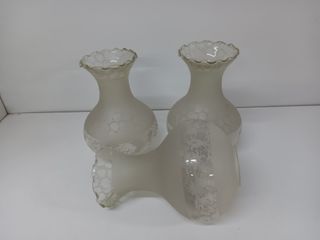 Lote 3 tulipas clásicas con decoración relieve