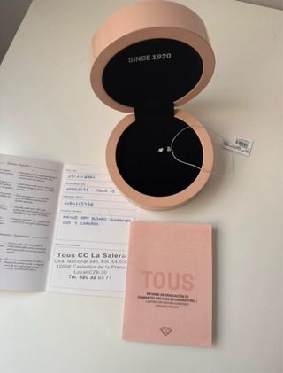 Anillo TOUS Oro Blanco 18kt Diamante