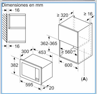 Microondas Balay integrable 3WMX1918