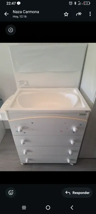 Cambiador de bebé con cajones 3 En 1