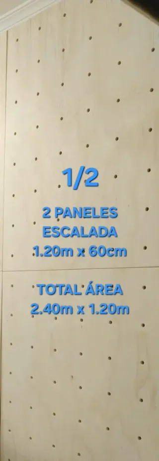 2 Paneles Escalada 1.20x0.60m - Bulto 1/2