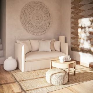 Sofá Cama Lino Blanco Maisons du Monde